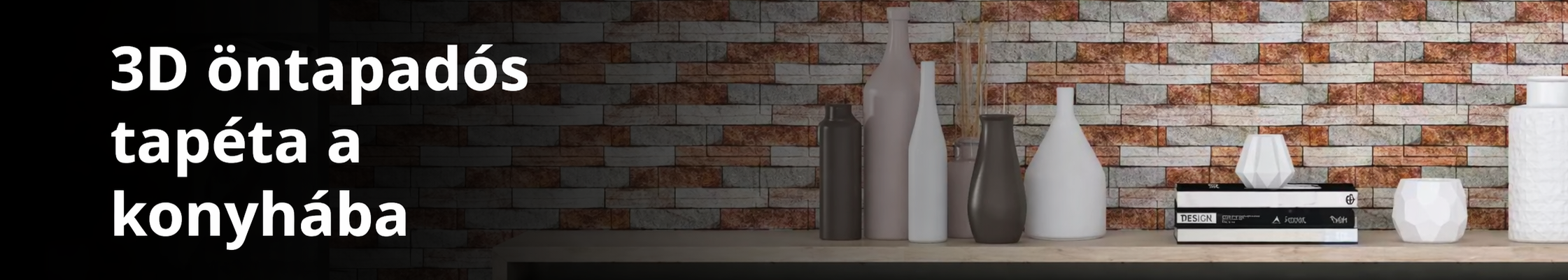 3D öntapadós tapéta a konyhába