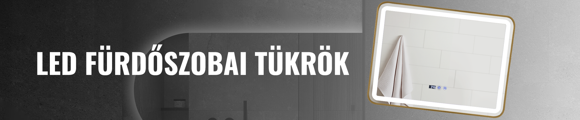 LED fürdőszobai tükrök