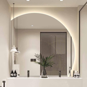 Fürdőszoba tükör LED világítással és páramentesítő funkcióval Aurelio