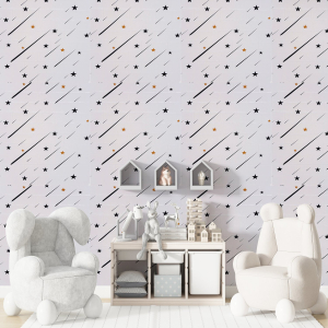 3D tapéta fehér tégla meteor