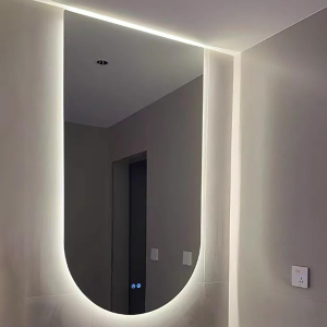 Fürdőszoba tükör LED világítással és páramentesítő funkcióval Fioreo