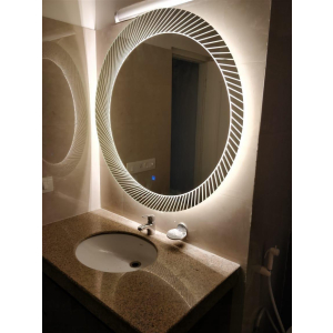 Fürdőszoba tükör LED világítással és páramentesítő funkcióval Camilla