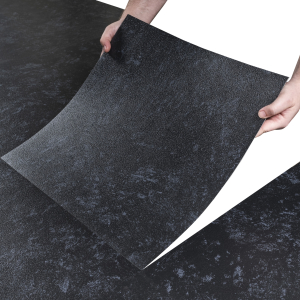 Fekete színben lévő PVC bevonatú öntapadós panel