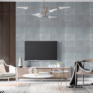 Öntapadós panel vágott kő Silver - 5 mm