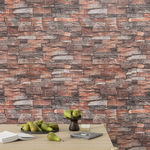 Öntapadós kőutánzatú  tapéta retro stílusban