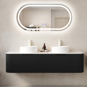 Fürdőszoba tükör LED világítással és páramentesítő funkcióval Klára