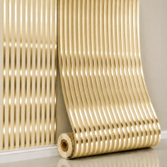 Öntapadós falpanel Linear Harmony – Arany 280x60x0.25 cm