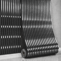 Öntapadós falpanel Linear Harmony – Fekete 280x60x0.25 cm