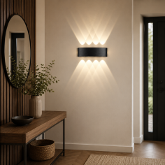 Celestia fekete LED fali lámpa – 10 × 1W