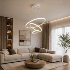 Csillár Eloria fehér, 36W/70W LED 3 fény színmóddal