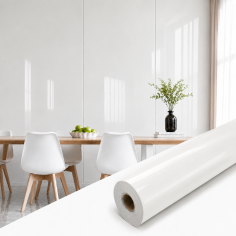Öntapadós panel fényes fehér 120x280 cm