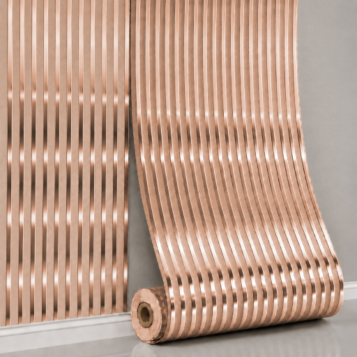 Öntapadós falpanel Linear Harmony – Rose Gold 280x60x0.25 cm