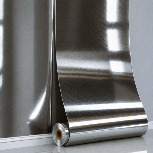 Öntapadós falpanel Vortex Metallic – Ezüst 280x60x0.25 cm